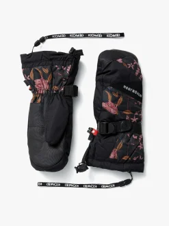 Tilbehør|Vintertøj|Nordbjrn Nordbjørn Valley Jr Vanter, Dark Floral Sort/Lyserød