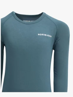 Børn Nordbjrn Undertøj-Nordbjørn Verbier Skiundertøj Bambus, Hydro Green