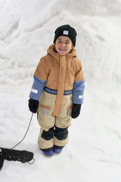 Børn Nordbjrn Overtøj-Nordbjørn Whistler Flyverdragt, Camel/White Pepper