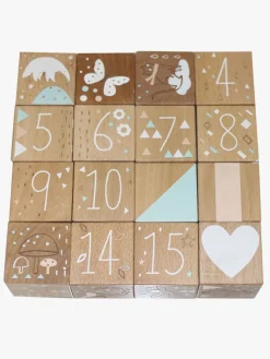 NordicPlay Trælegetøj-Nordic Play Træklodser 16 Stk., Natur