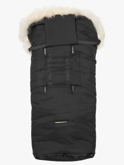 Køreposer|Nordlys Saga Lammeskindskørepose, Sort/Natur Hvid/Sort