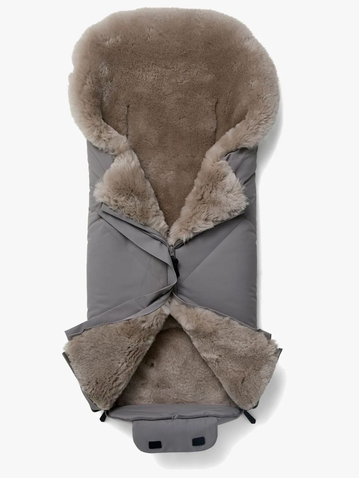 Nordlys Køreposer-Thyra Lammeskindskørepose, Greige