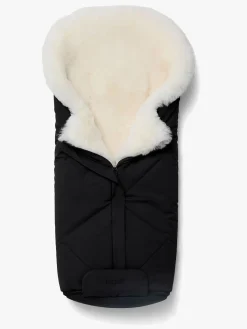 Køreposer|Nordlys Thyra Lammeskindskørepose, Sort/Hvid Hvid/Sort