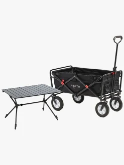 Friluftsliv|North135 North 13.5 Light Trækvogn inkl. Campingbord, Black