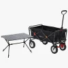 Friluftsliv|North135 North 13.5 Light Trækvogn med Bremse inkl. Campingbord, Black