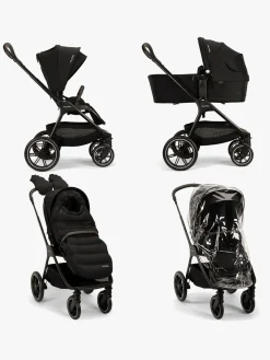 Duo- & Kombivogne|Nuna TRIV LX Duovogn med All-Season Set, Caviar Sort