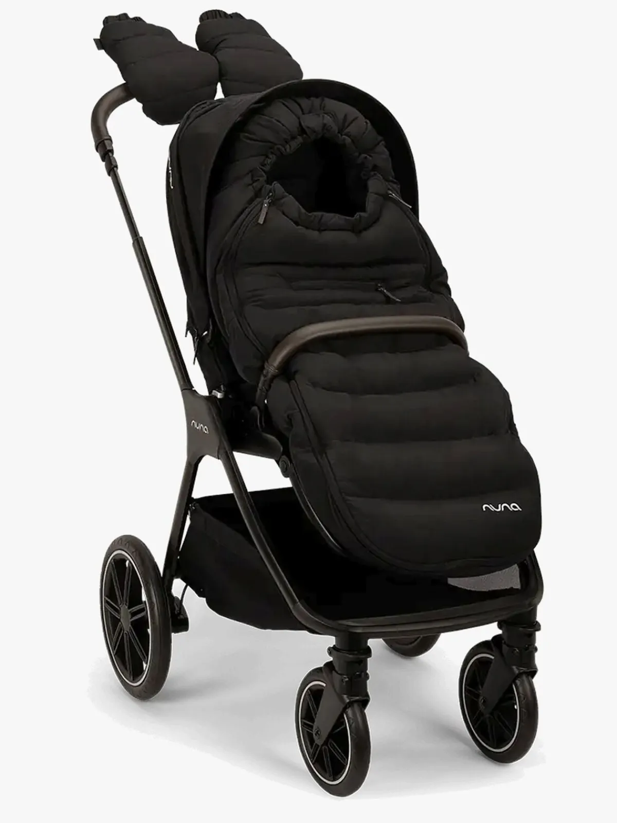 Duo- & Kombivogne|Nuna TRIV LX Duovogn med All-Season Set, Caviar Sort