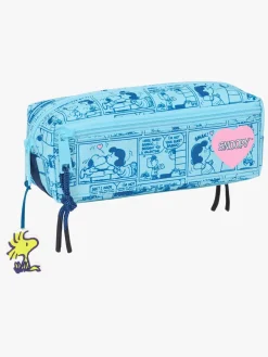 Kreativt Legetøj|Snoopy Nuser Penalhus med 3 Rum Love, Lyseblå