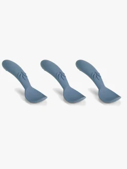 Spisetid|nuuroo Ella Skeer Silikone 3-pak, Bering Sea Blå