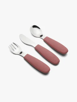 Spisetid|nuuroo Jana Bestiksæt 3-pak, Mahogany Brun