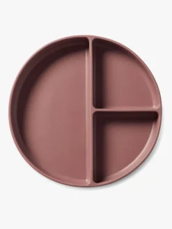 Spisetid|nuuroo Mingo Opdelt Tallerken Silikone, Mahogany Brun