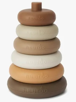 Babylegetøj|nuuroo Sasha Stabeltårn Silikone, Brown