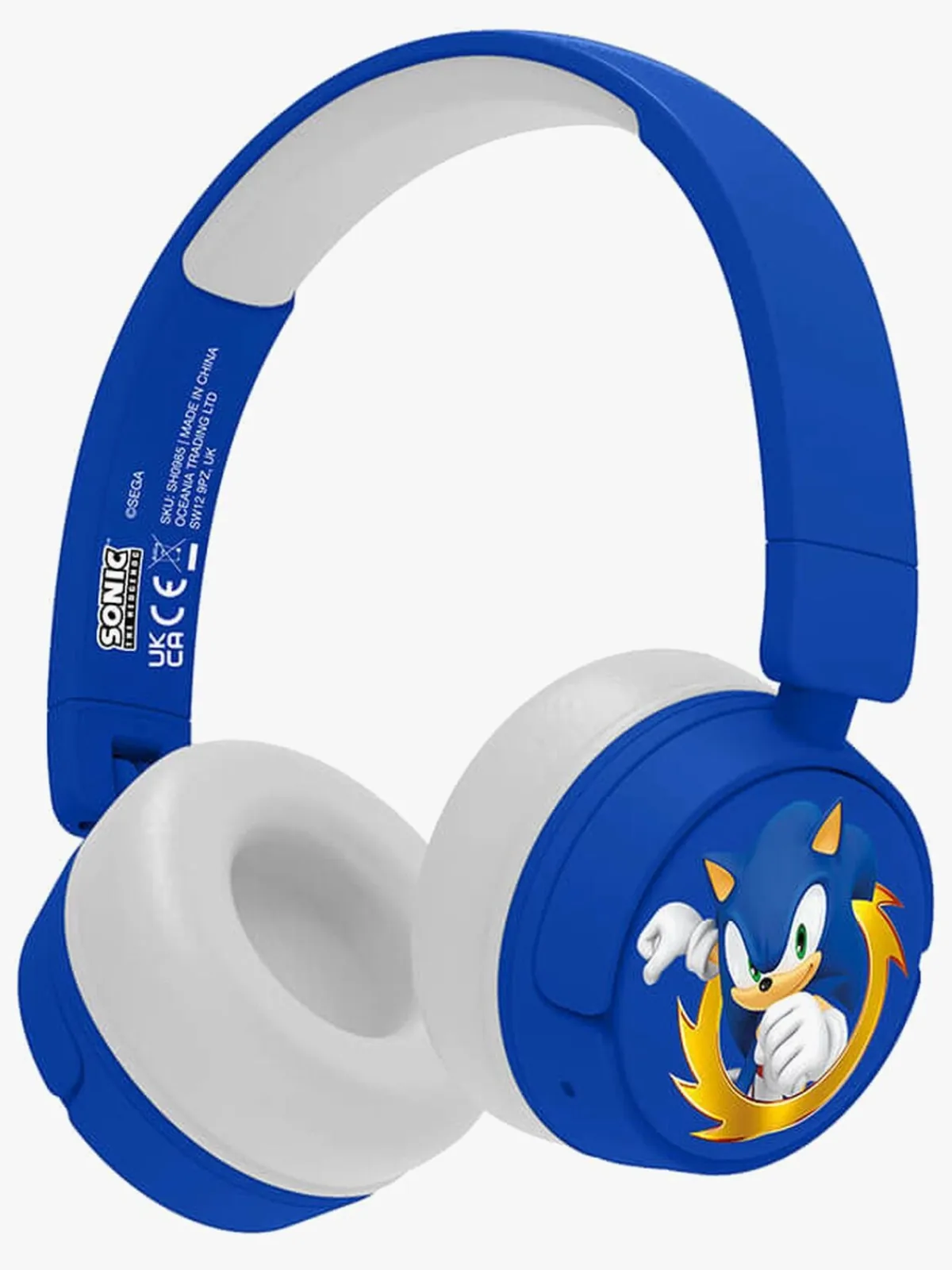 Elektronik & Media|OTLTechnologies OTL Sonic On-Ear Hovedtelefoner Junior 85/95dB Blå/Hvid
