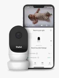 Sikkerhed|Owlet Cam 2 Babyalarm, White Hvid