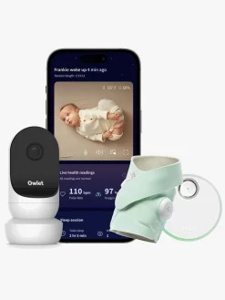 Owlet Sikkerhed-Dream Sock Babyalarm inkl. Cam 2, Mint