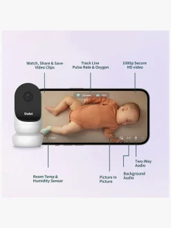 Sikkerhed|Owlet Dream Sock Babyalarm inkl. Cam 2, Dusty Rose Lyserød