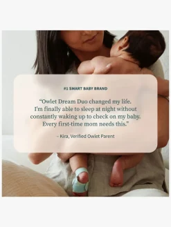 Sikkerhed|Owlet DreamSight Duo Babyalarm, Dusty Rose Lyserød