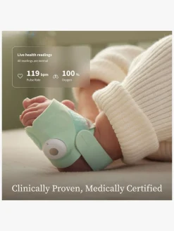 Sikkerhed|Owlet DreamSight Duo Babyalarm, Bedtime Blue Blå