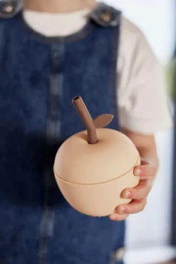 OYOY Spisetid-Apple Sugerørskop, Peach