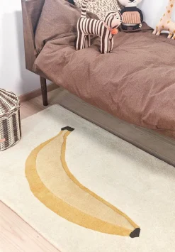 Gulvtæpper|OYOY Banana Tuftet vtæppe 80x140, t Gul