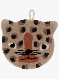 Børn OYOY Interiør-Leopard Miniature Vægdekoration, Camel
