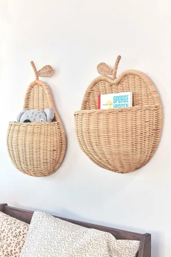 Børnemøbler|OYOY Vægkurv Pear, Nature Beige