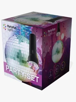 Børnefødselsdag|PartyFunLights Party-sæt Snurrende Diskokugle