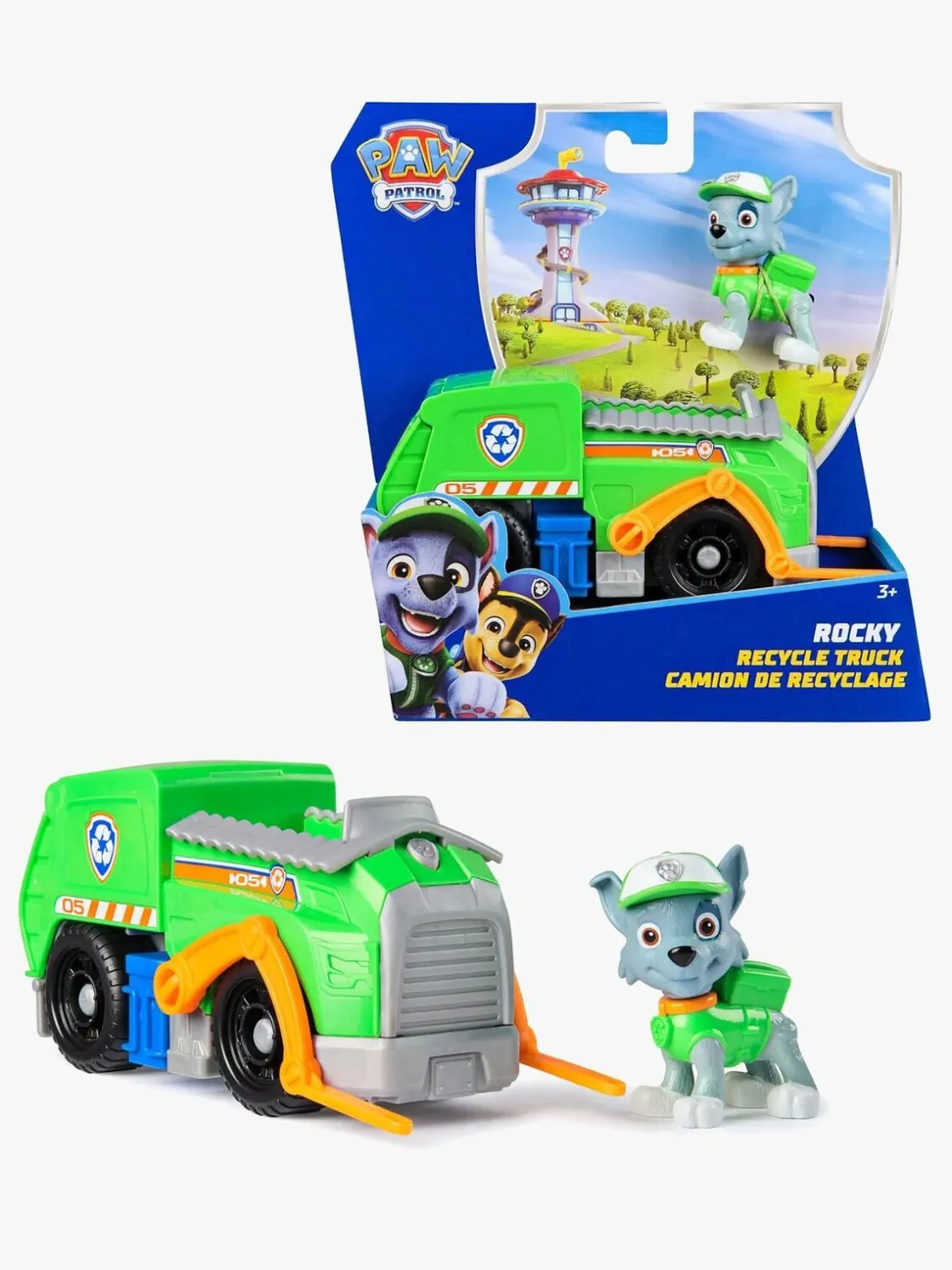 Legetøjsfigurer|PawPatrol Paw Patrol Basic Transportmiddel Rocky 2.0
