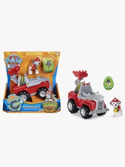 Legetøjsfigurer|PawPatrol Paw Patrol Dino Rescue Køretøj  m. Figur Marshall Rød/Grå
