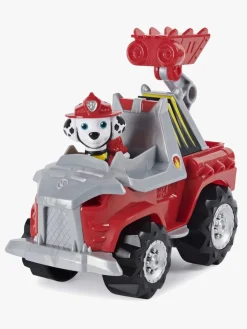 Legetøjsfigurer|PawPatrol Paw Patrol Dino Rescue Køretøj  m. Figur Marshall Rød/Grå