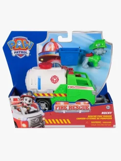 PawPatrol Legetøjsfigurer-Paw Patrol Fire Rescue Transportmiddel Rocky