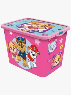 Opbevaring|PawPatrol Paw Patrol Opbevaringskasser Sæt 23l & 7l, Pink Lyserød
