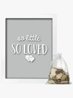 Interiør|Pearhead Little Wishes Signature Ramme, Hvid/Grå
