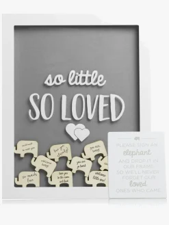 Interiør|Pearhead Little Wishes Signature Ramme, Hvid/Grå