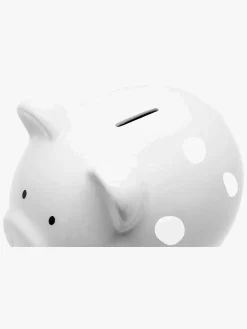 Børn Pearhead Interiør-Sparegris Medium, Polka Dot Gray