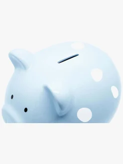 Interiør|Pearhead Sparegris Medium, Polka Dot Blue Blå