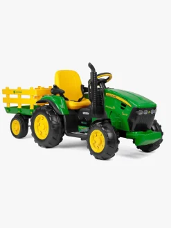 Elbiler & -Køretøjer|PegPerego Peg Perego John Deere Heavy Duty Fjernstyret Terrænkøretøj med Anhænger