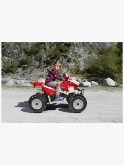 Elbiler & -Køretøjer|PegPerego PegPérego Polaris Outlaw Firehjulet ATV 330W, Rød/Hvid