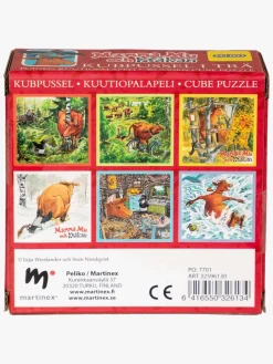 Spil & Puslespil|Peliko Mor Muh Og Krage Kubepuslespil 9 Brikker