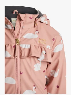 Børn PetiteCherieAtelier Regntøj-Petite Chérie Atelier Aline Foret Regnsæt, Swan Mellow Rose