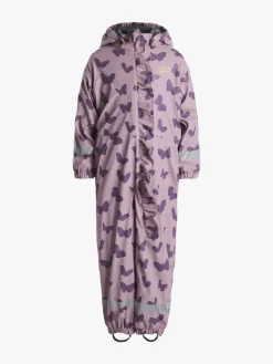 Regntøj|PetiteCherieAtelier Petite Chérie Atelier Ally Foret Regndragt, Butterfly Dawn Pink Lilla