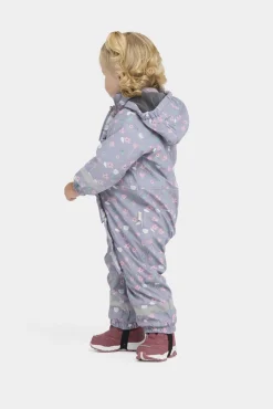 Børn PetiteCherieAtelier Regntøj-Petite Chérie Atelier Ally Foret Regndragt, Flowers Lavender Gray