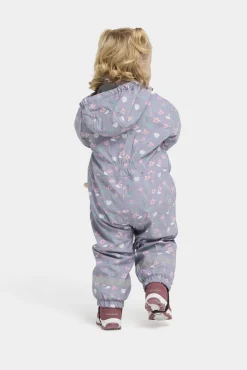 Børn PetiteCherieAtelier Regntøj-Petite Chérie Atelier Ally Foret Regndragt, Flowers Lavender Gray