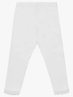 Børn PetiteCherieAtelier Underdele-Petite Chérie Atelier Amandine Leggings 2-Pak, Pink/White