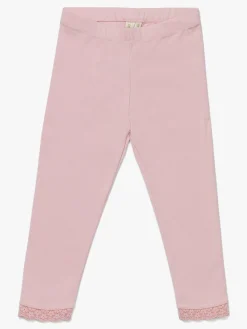 Børn PetiteCherieAtelier Underdele-Petite Chérie Atelier Amandine Leggings 2-Pak, Pink/White