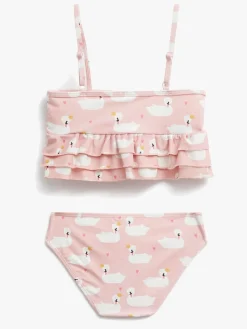 Uv & Strand|PetiteCherieAtelier Petite Chérie Atelier Amelie UV-Bikini, Swan Lyserød/Hvid