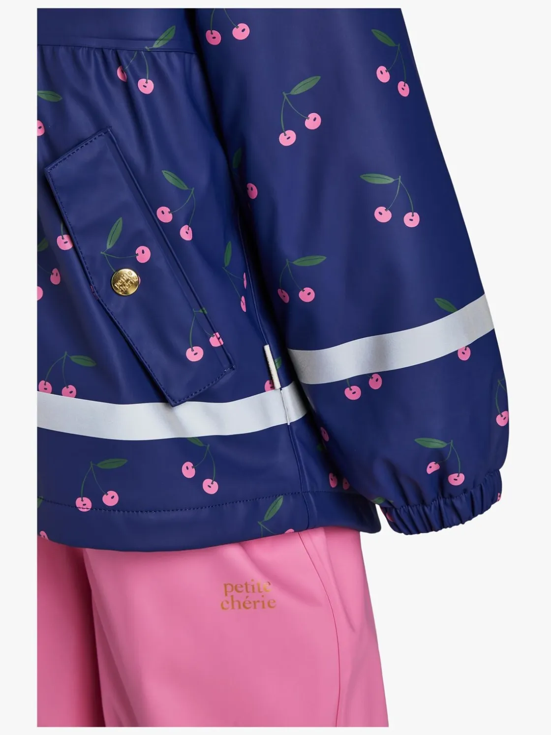 Regntøj|PetiteCherieAtelier Petite Chérie Atelier Amira Foret Regnsæt, Cherry Blue Blå/Lyserød