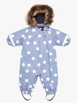 Flyverdragter|PetiteCherieAtelier Petite Chérie Atelier Amour Babyflyverdragt, Dots Country Blue Blå/Hvid