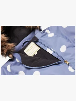 Fleecetøj|Overtøj|PetiteCherieAtelier Petite Chérie Atelier Amour Babyflyverdragt, Dots Country Blue Blå/Hvid