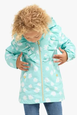 Overtøj|PetiteCherieAtelier Petite Chérie Atelier Astrid Skaljakke, Daisy Turquoise Blå/Hvid